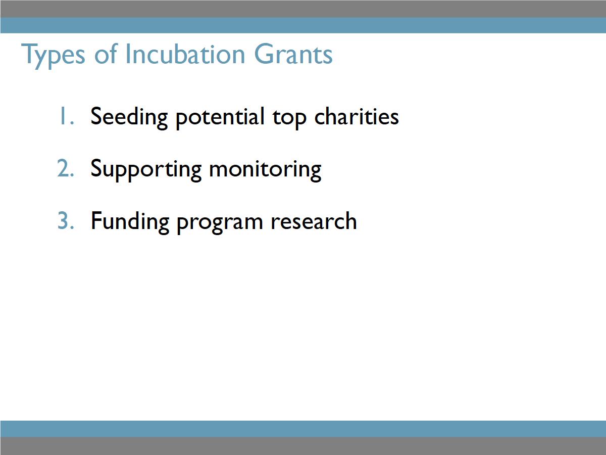 Incubation Grants Slide 3