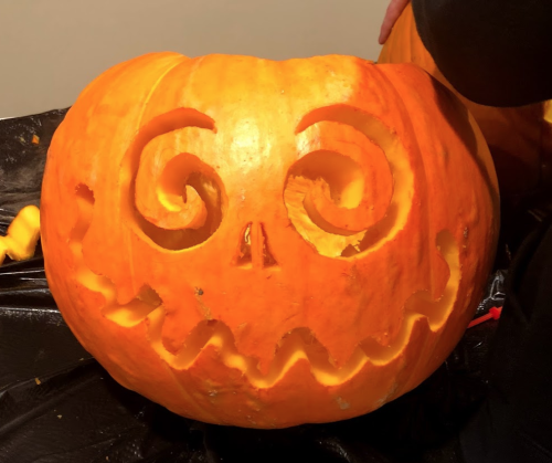 Swirly Eyed Pumpkin Carving