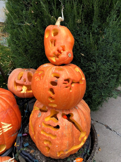 Skeleton Pumpkin Carving