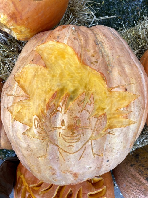 Goku Pumpkin Carving