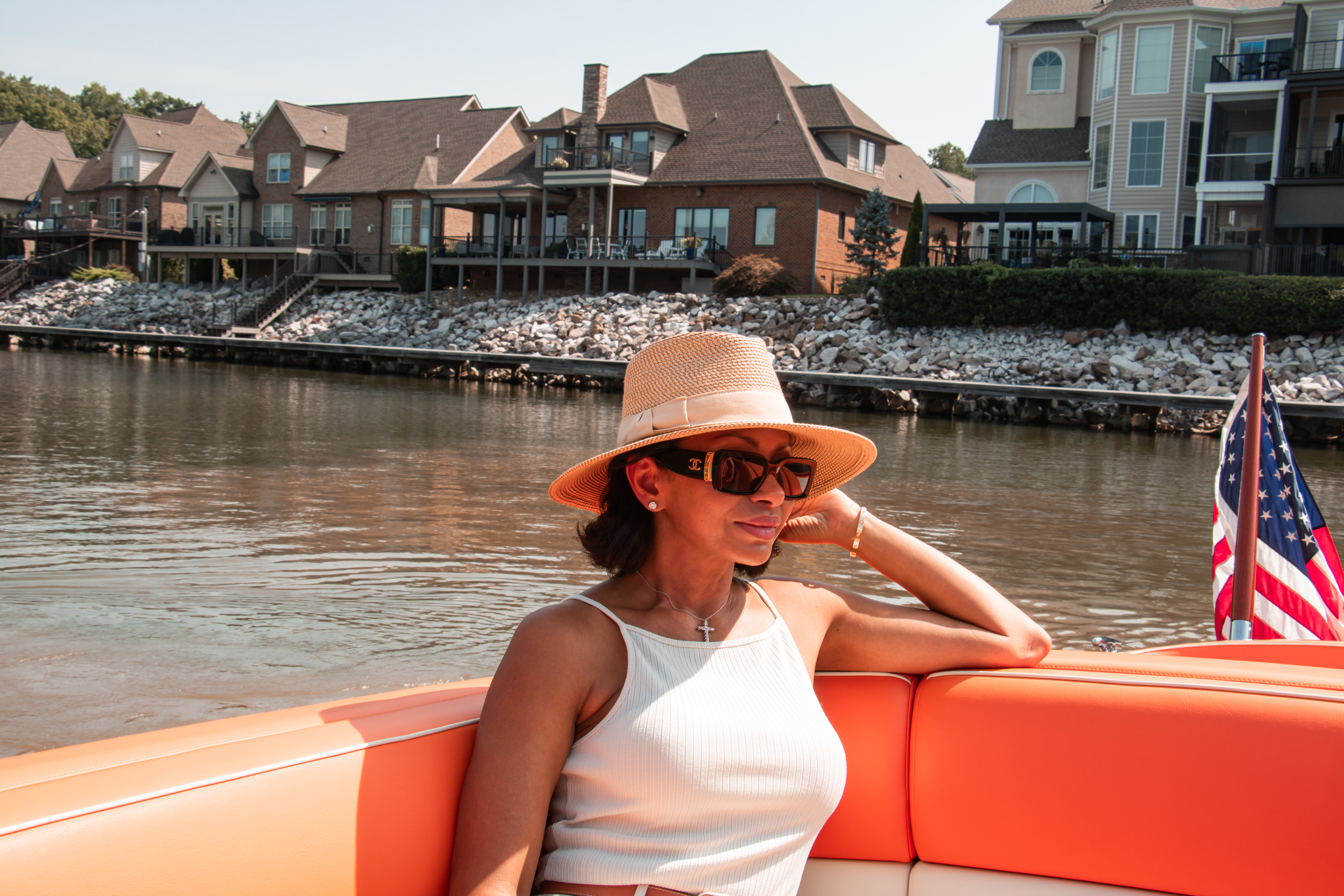 Rejane Coyle aboard Amazon Queen in Tennessee.