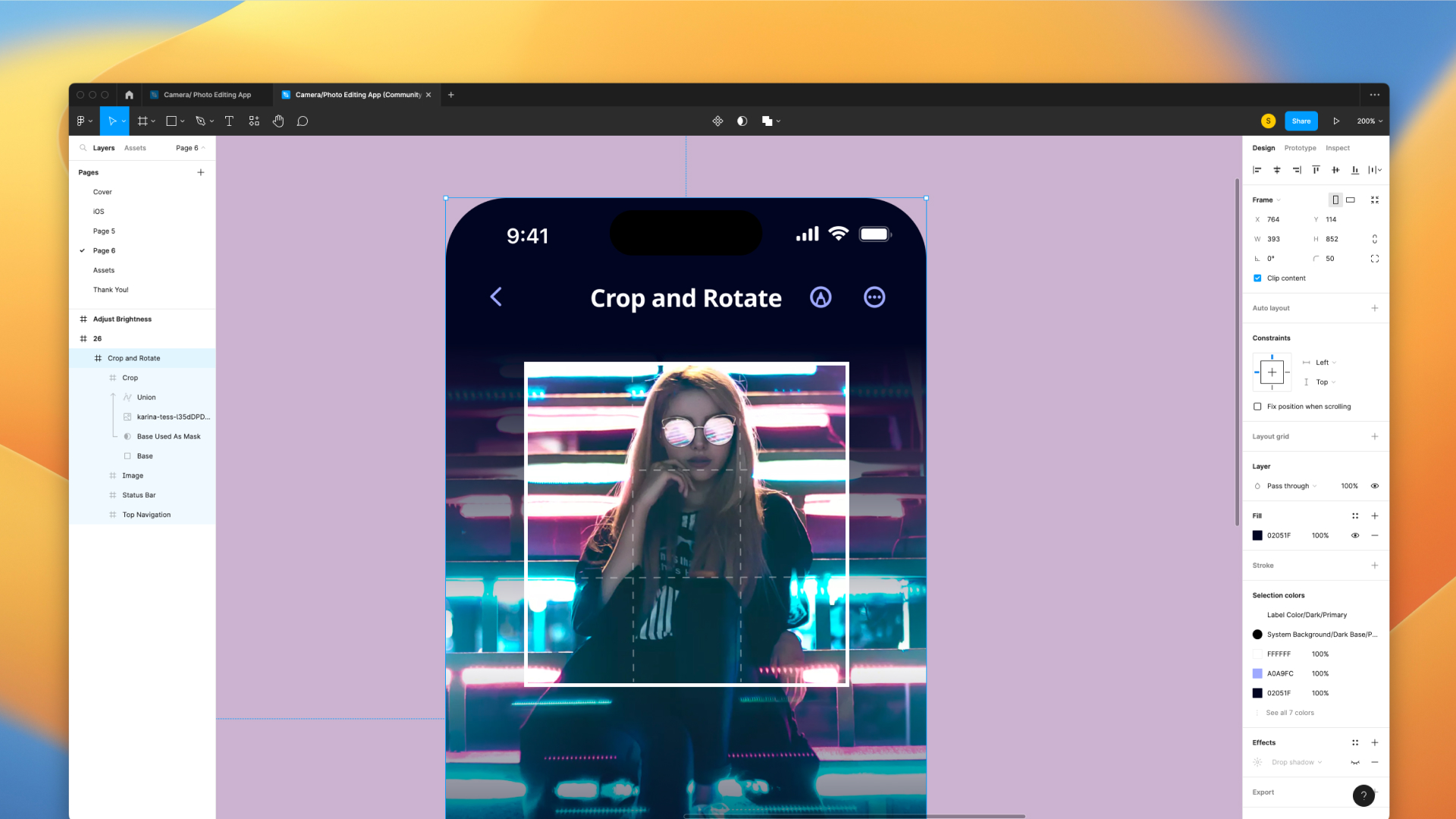 Camera Photo Editing - Brightness / Crop and Rotate image 5