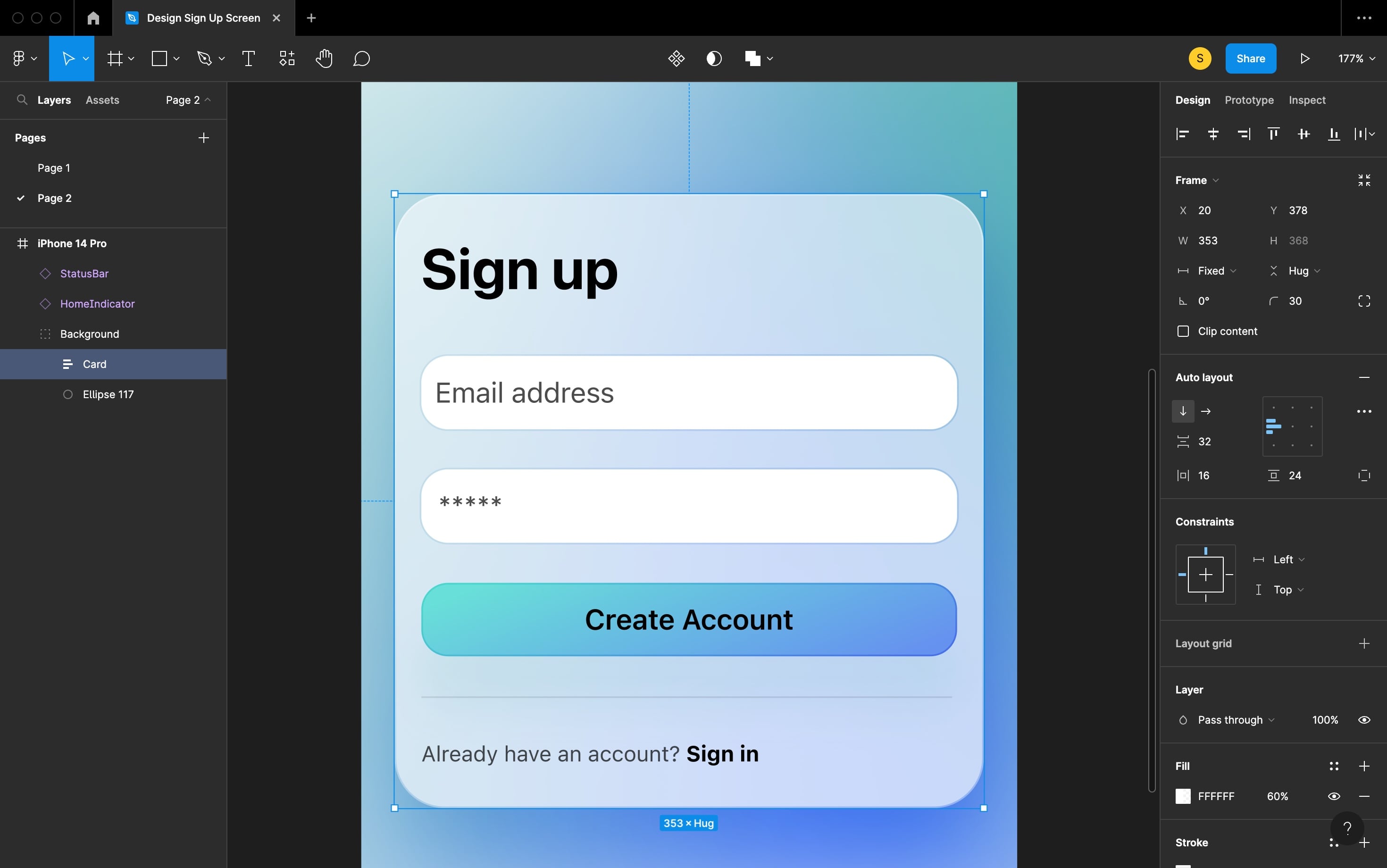 Design Sign Up Screen image 13