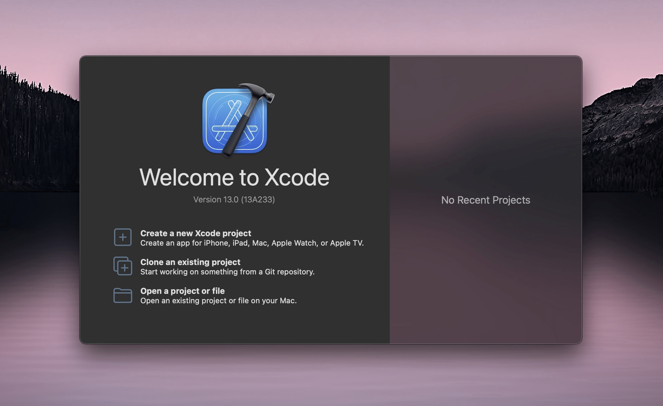 New Xcode Project