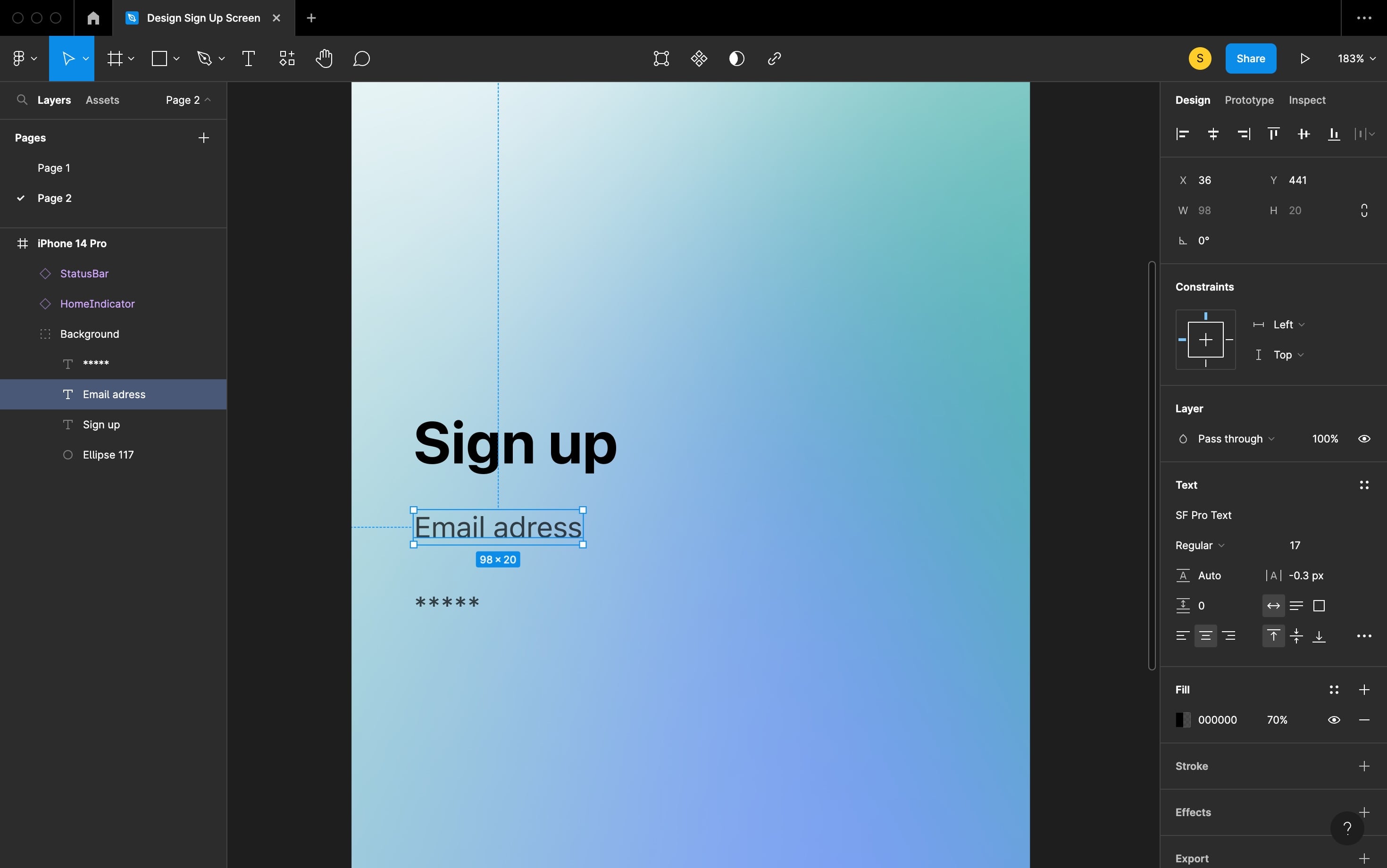 Design Sign Up Screen image 10