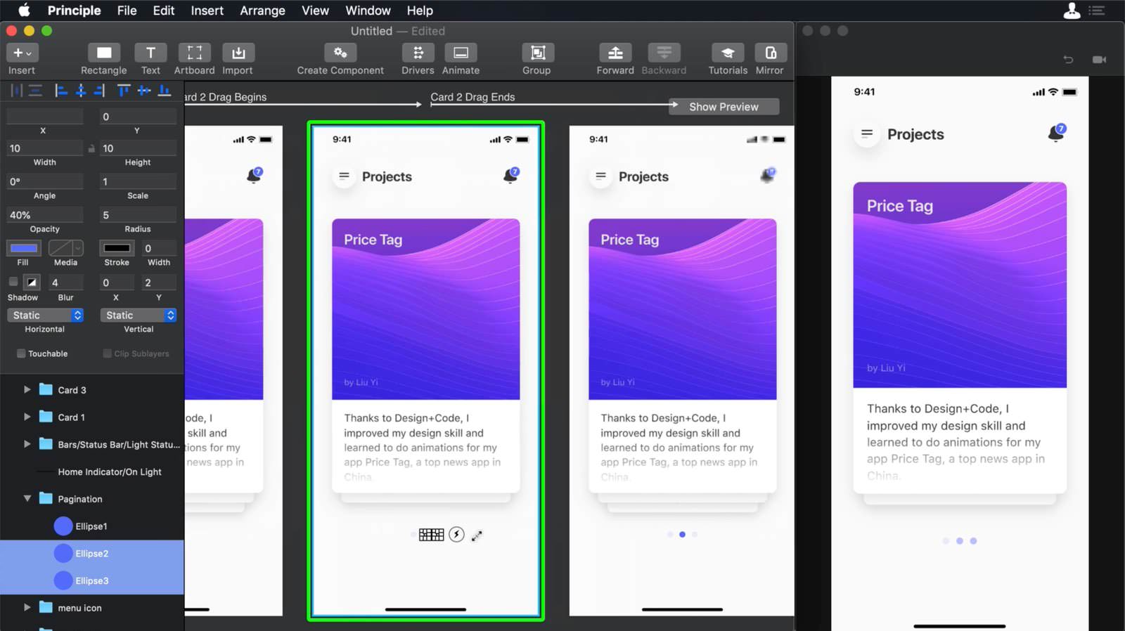 14.01.09.Getting started with Principle-Artboard 4 setup