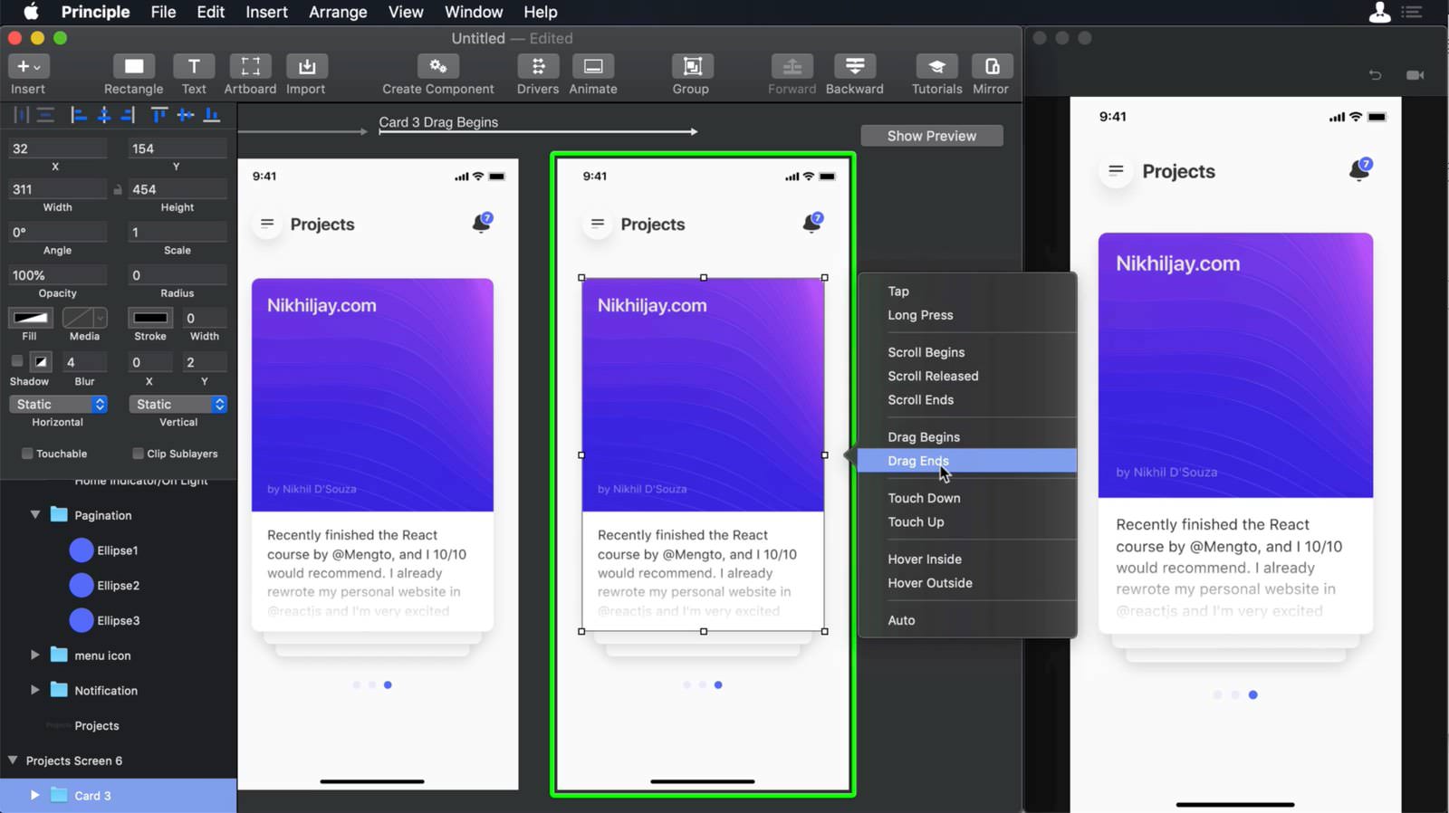14.01.11.Getting started with Principle-Artboard 6