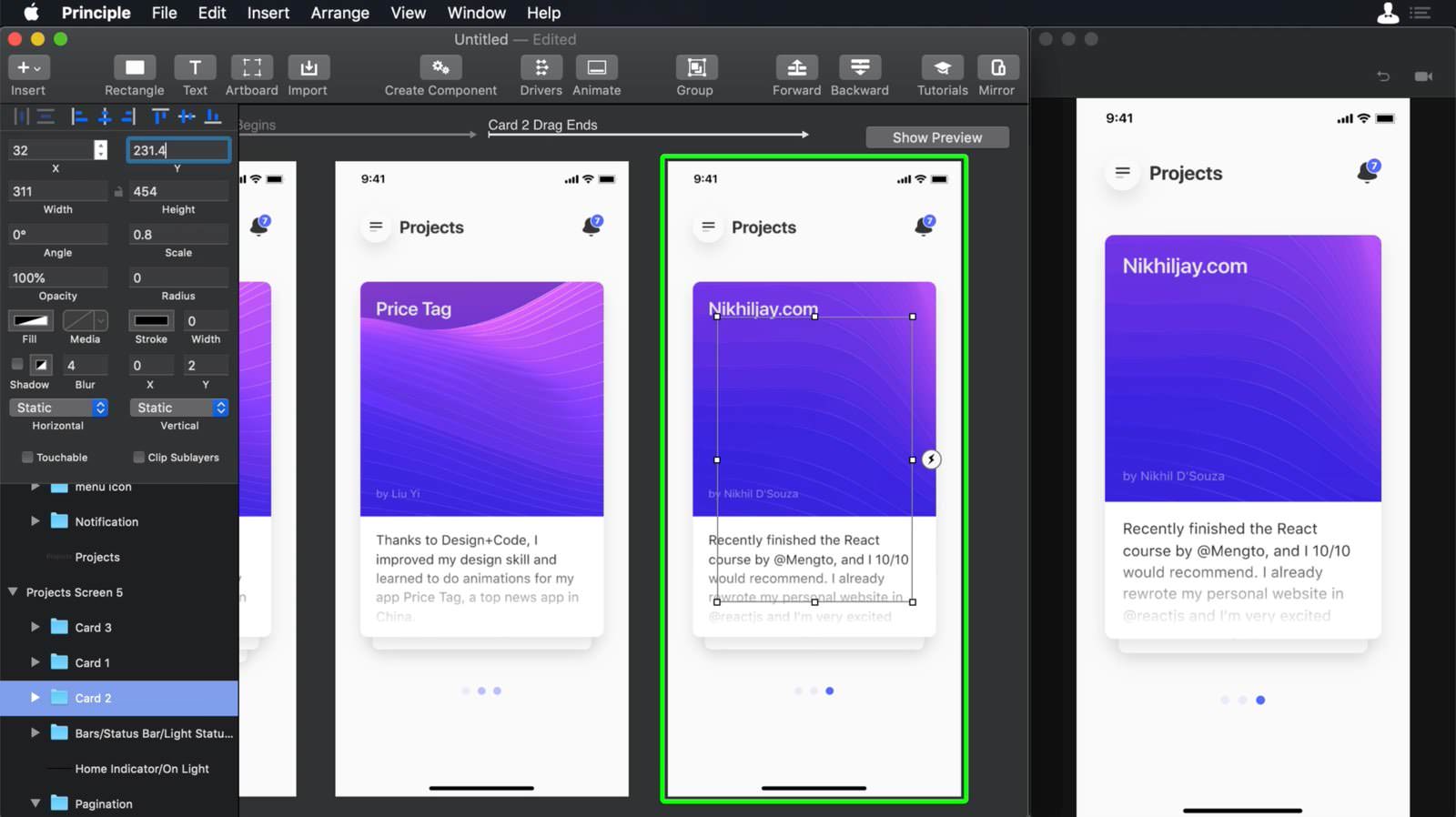 14.01.10.Getting started with Principle-Artboard 5 setup