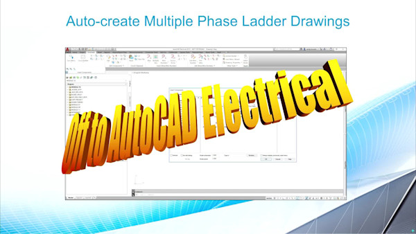 Automatic Drawing Creation with AutoCAD Electrical