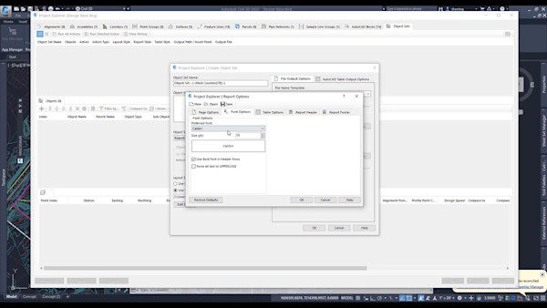 Explore ProjectExplorer in Civil 3D
