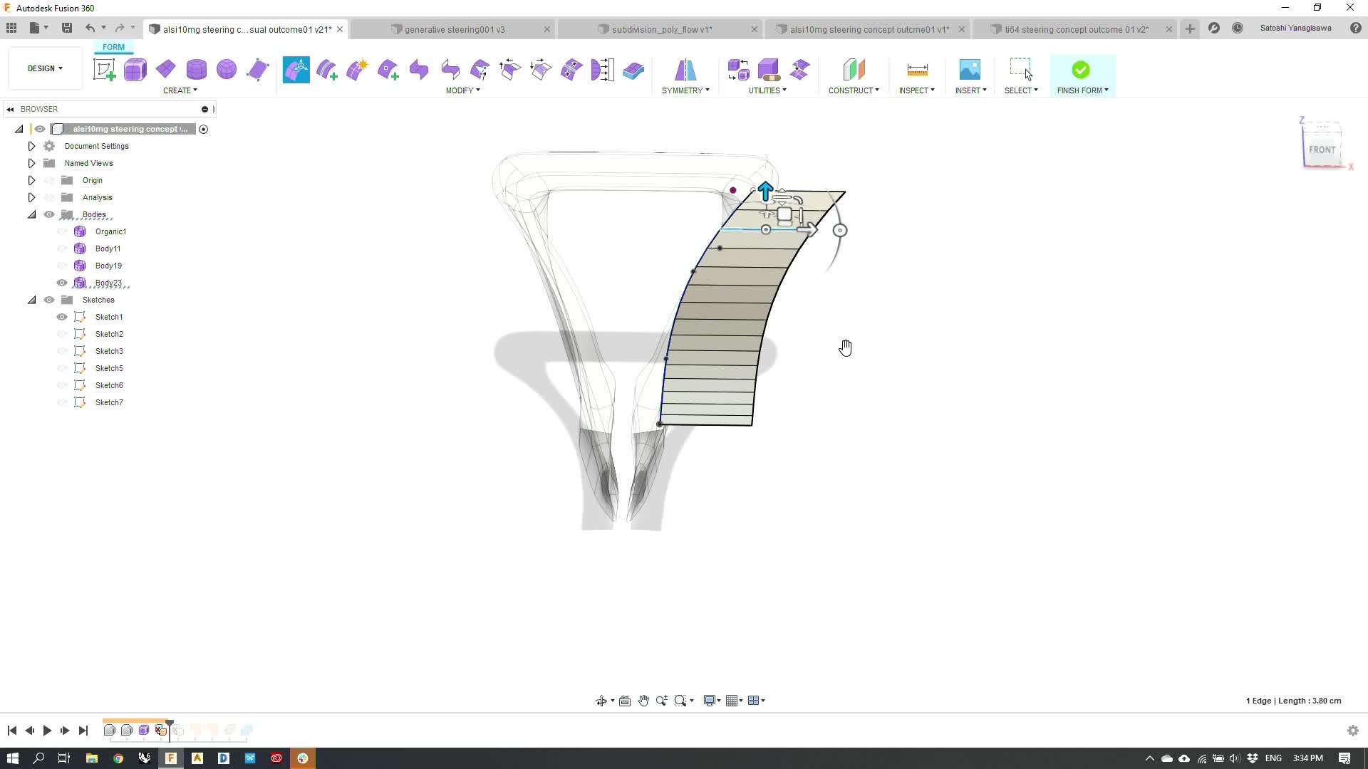 Exploration of Generative Design from practical usage for products 