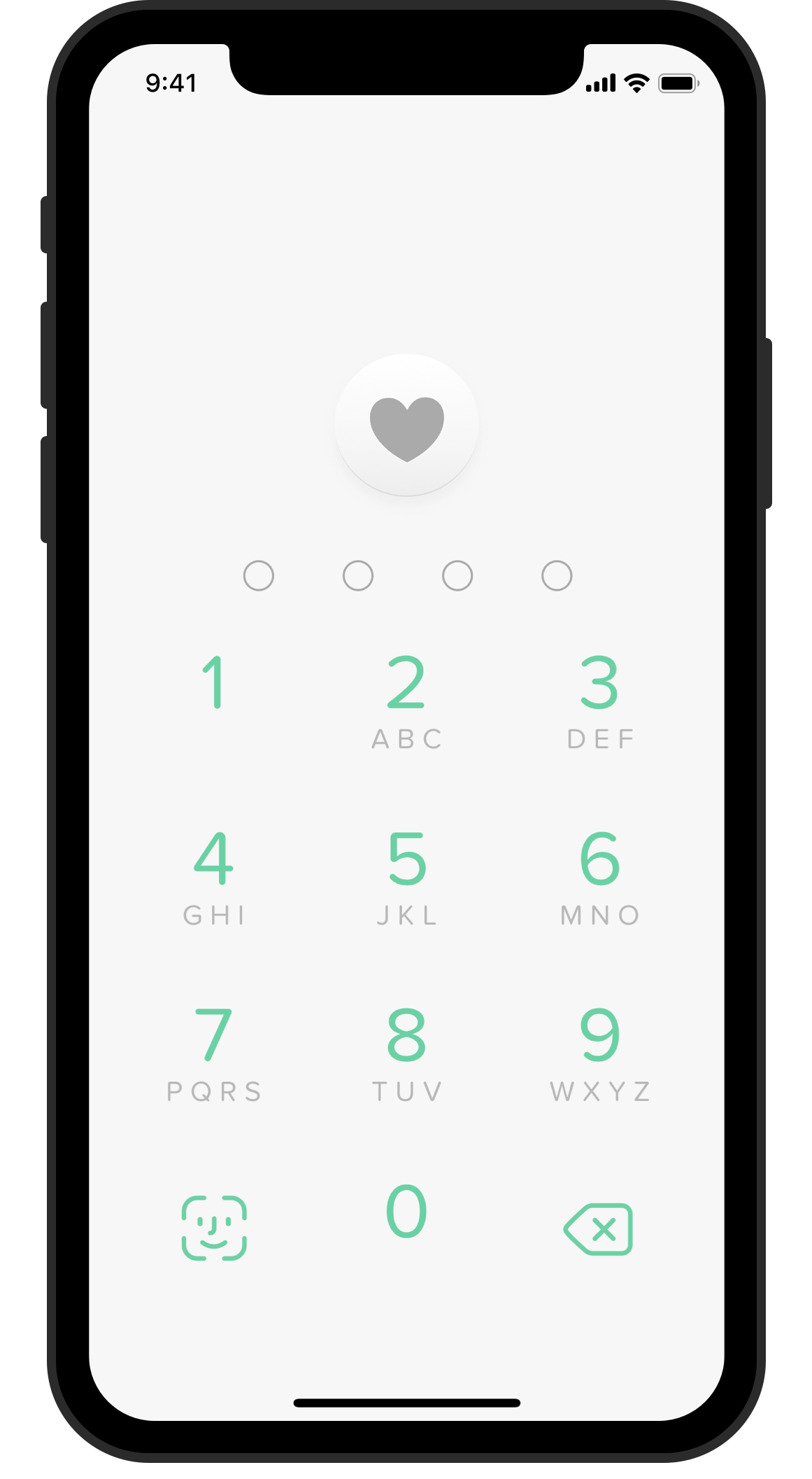 Wellness Lockscreen iPhone X mockup of Wellness Lockscreen