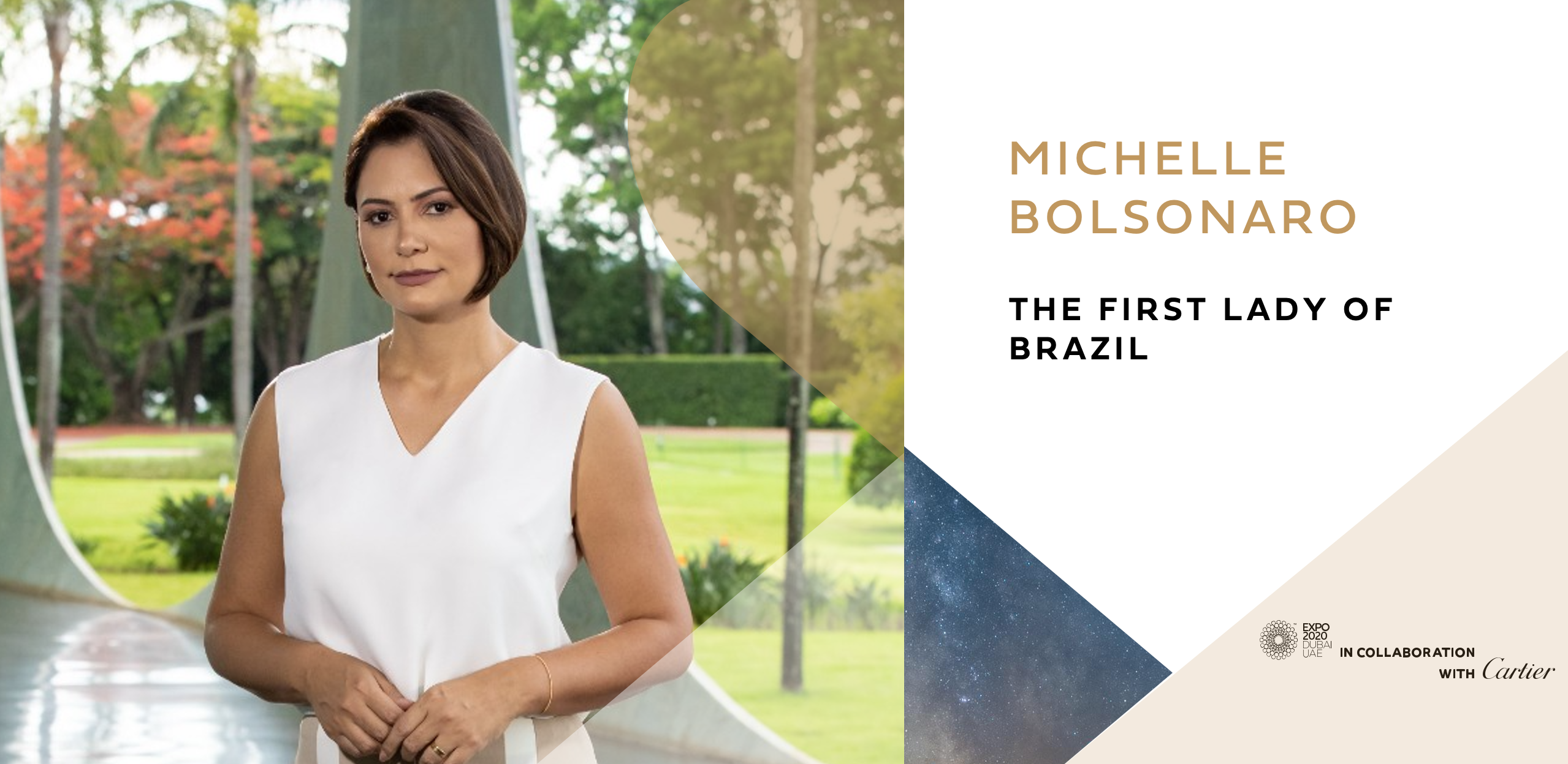 The First Lady of Brazil Michelle Bolsonaro Live From the