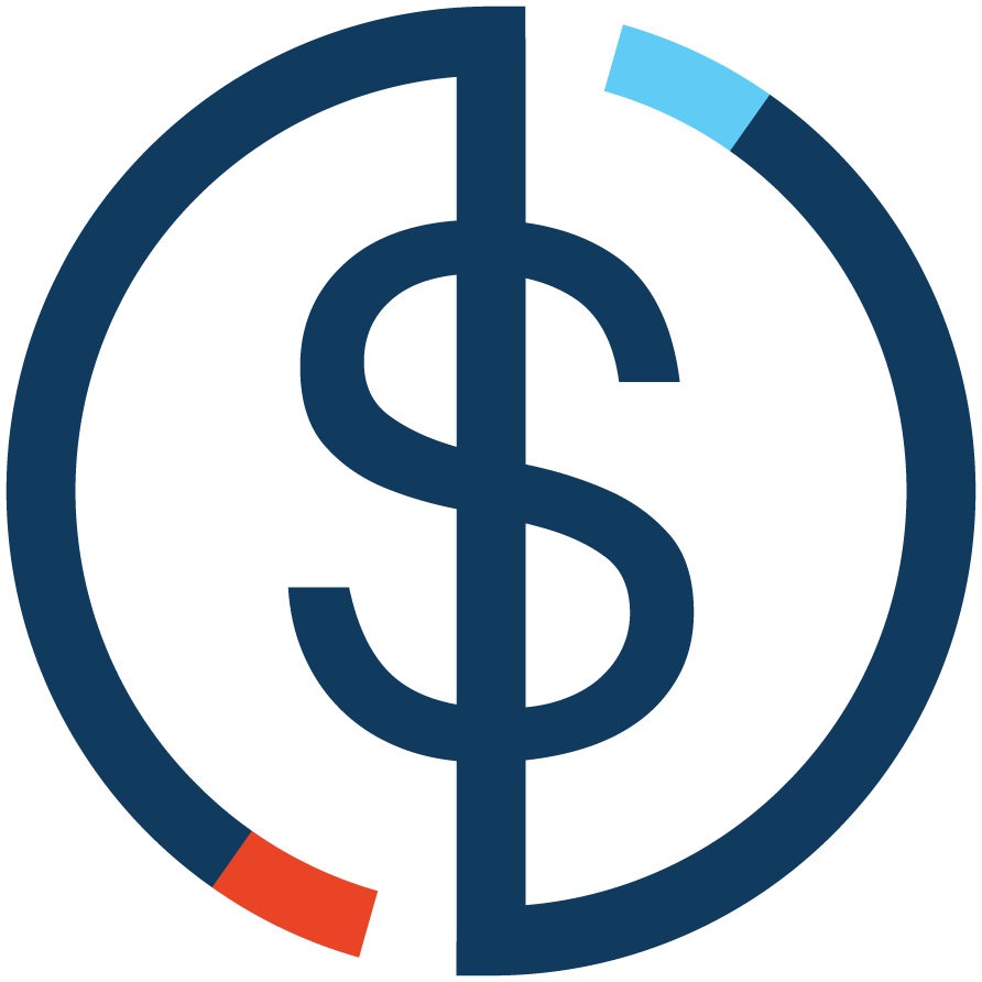Dollar Sign icon blue