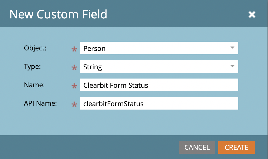 New custom Marketo field