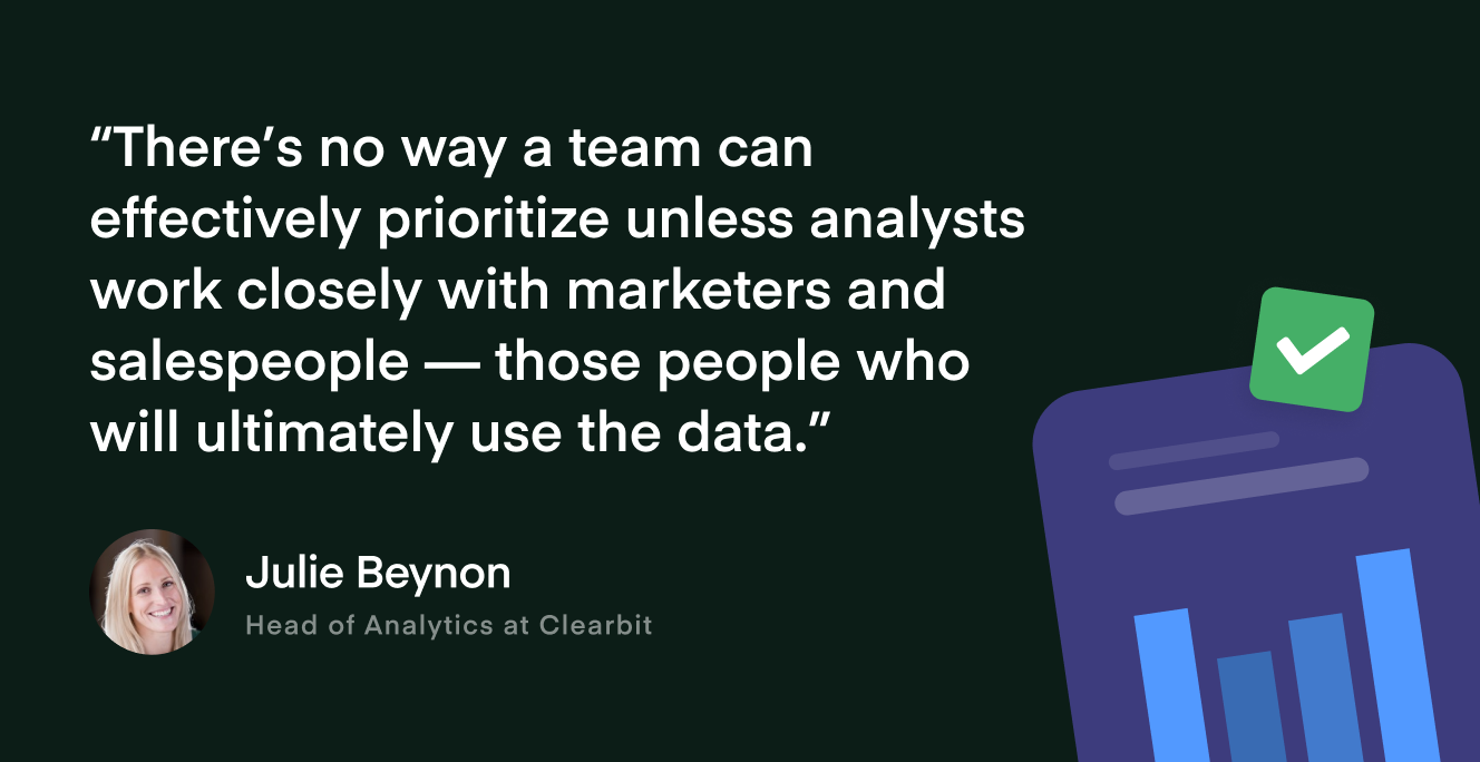 Analyst and marketers working together quote