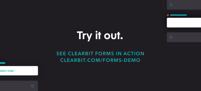 Form shortening try it out CTA