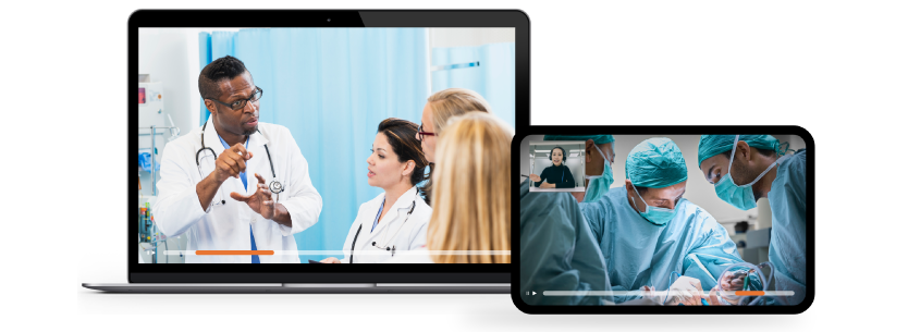 healthare-medical-video-training-streaming-content-on-tablet-laptop-834x305px