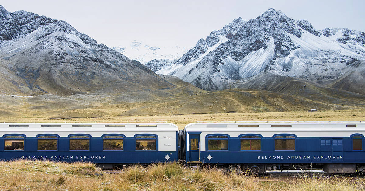 <figcaption>Sit back and watch the landscape change as you move through Peru.<em> Image credit: Belmond Ltd.</em></figcaption>