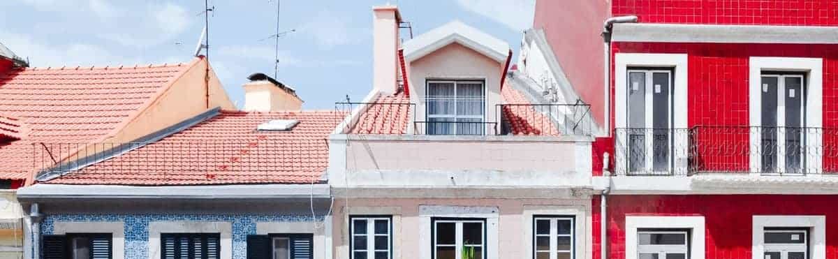 Colourful rooftops in Lisbon, Portugal.