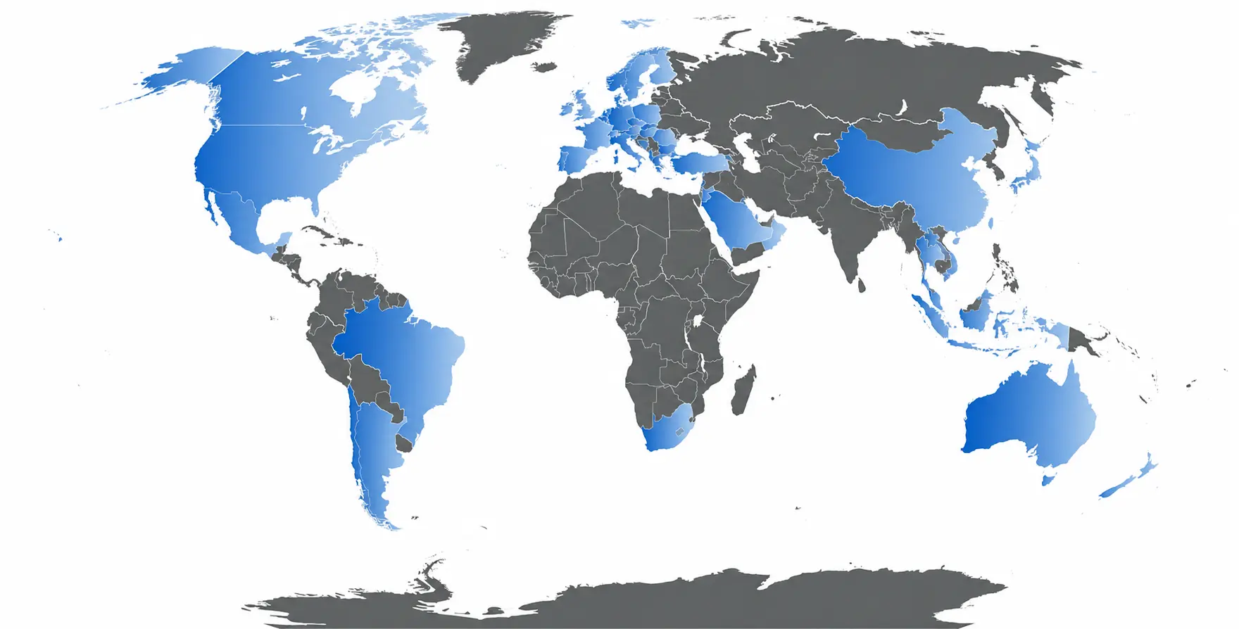 image of the availability of blacklane's car service around the world