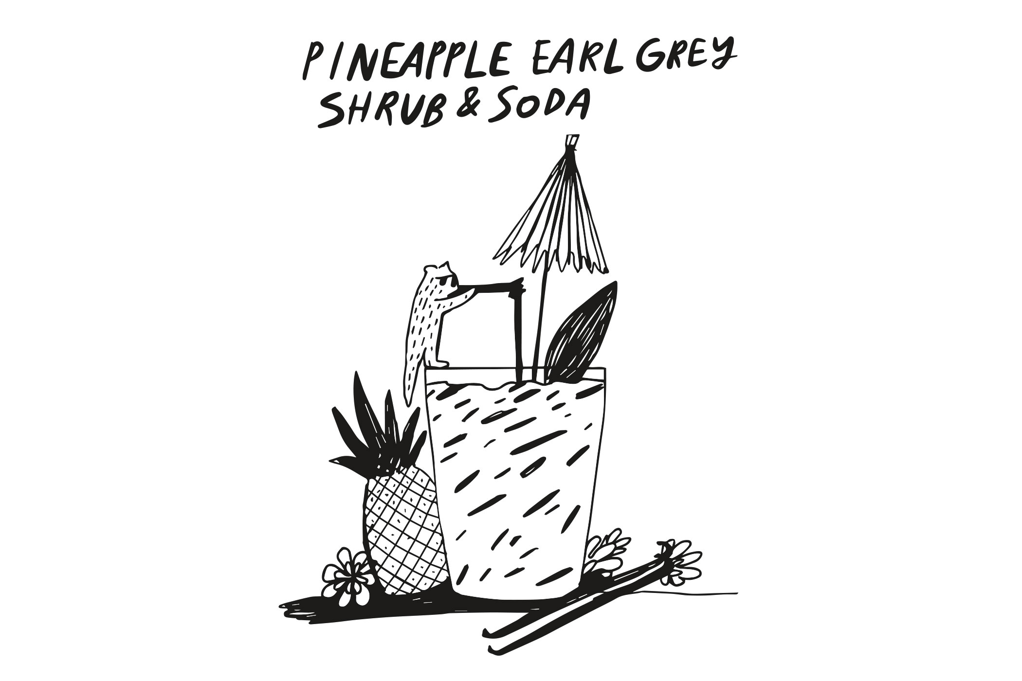 Pineapple Earl Grey Shrub Soda web2