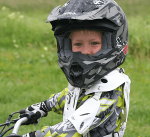 child in helment