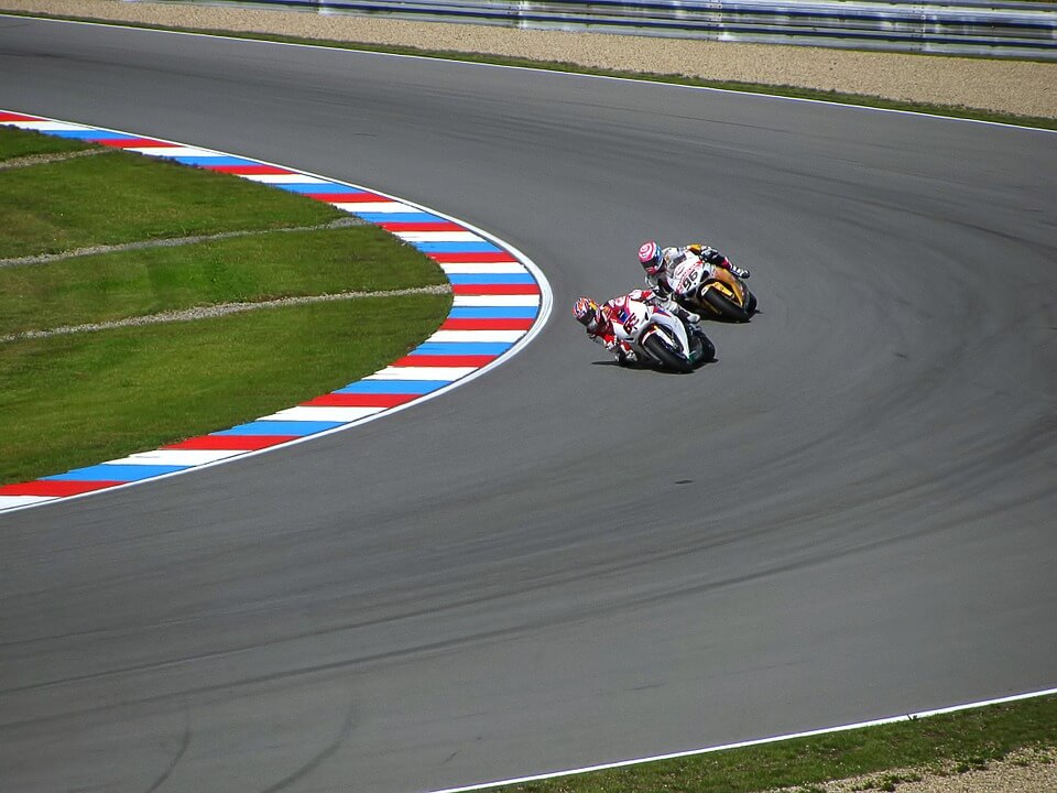 image of motorbike racing