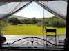 private verandah and view from the tent