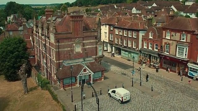 The quaint town of Tambury (filmed in Hemel Hampton). Image credit: Netflix.
