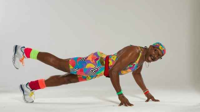 Mr. Motivator in his trademark outfit. Image Credit: Camp Bestival.