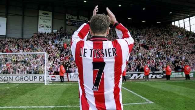 Matt Le Tissier celebrating his win (Image Credit: These Football Times)