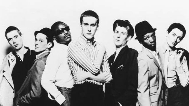 The Specials in 1978: Jerry Dammers, Horace Panter, Neville Staple, Terry Hall, Roddy Byers, Lynval Golding and John Bradbury. Image credit: Chrysalis, Michael Ochs Archives with Getty Images.