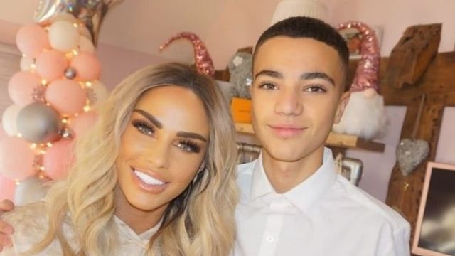 Katie Price with son,Junior, who she shares with Peter Andre. (Image credit: Instagram)
