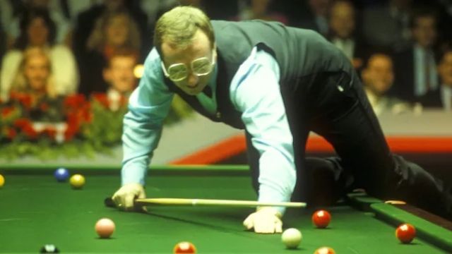 Dennis Taylor at the 1985 Snooker World Championship. Image credit: David Muscroft/Shutterstock.