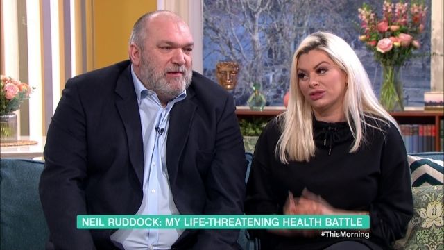 Neil appeared on This Morning alongside wife Leah to discuss his health battle (Image credit: ITV)
