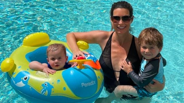 Maya Vander with her two children, Aiden and Elle Madison. Image credit: Maya Vander/Instagram.