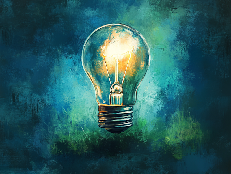 Ampoule allumee pour IDEES