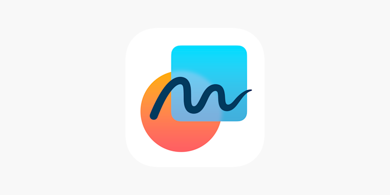 Logo ou il y a un cercle orange et dessus un carre bleu avec une vague bleue marine