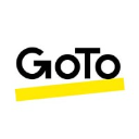 Goto write in black on a white background and underline in yellow
