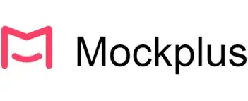 Mockplus written in black on a white background with a large pink M on the left side.