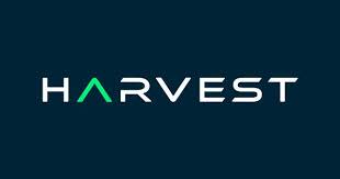 Harvest ecris e blanc sur fond noir
