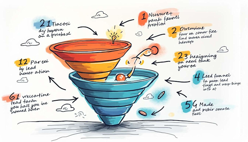 Illustration of two funnels, one inside the other