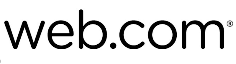 Web.com ecris enn noir sur fond blanc
