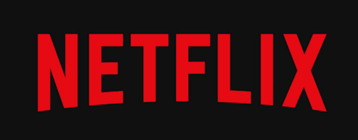 Netflix ecris en rouge sur fond noir