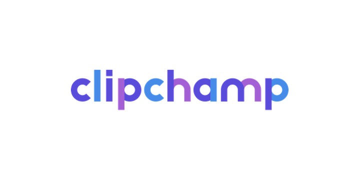 Clipchamps ecris en bleu clair violet et mauve
