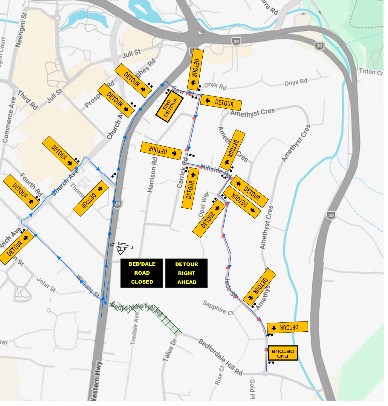 Bedfordale Hill road stage 1.png