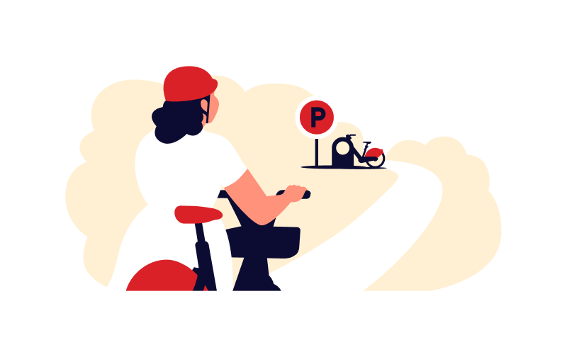 CaBi: Blog > Ebike parking for members graphic