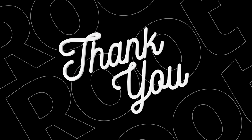 Thank you written in white cursive