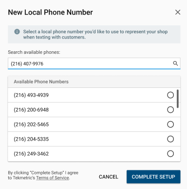 Tekmetric Update 2.40 - Tekmessage